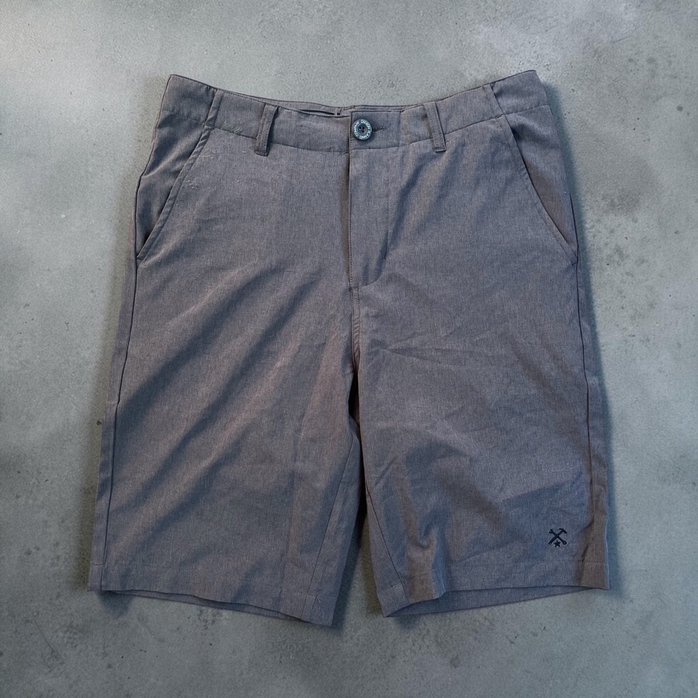 Dixxon Flannel Co Mens Hybrid Shorts 30 Gray Heather Stretch Boardshorts
